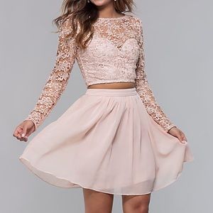 BLUSH PINK HOMECOMING DRESS